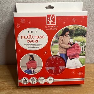 New Christmas Holiday 4 in-1 Multi-Use Cover soft stretchy Shopping Cart Cover